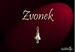 Zvoneček - přívěsek zlacený